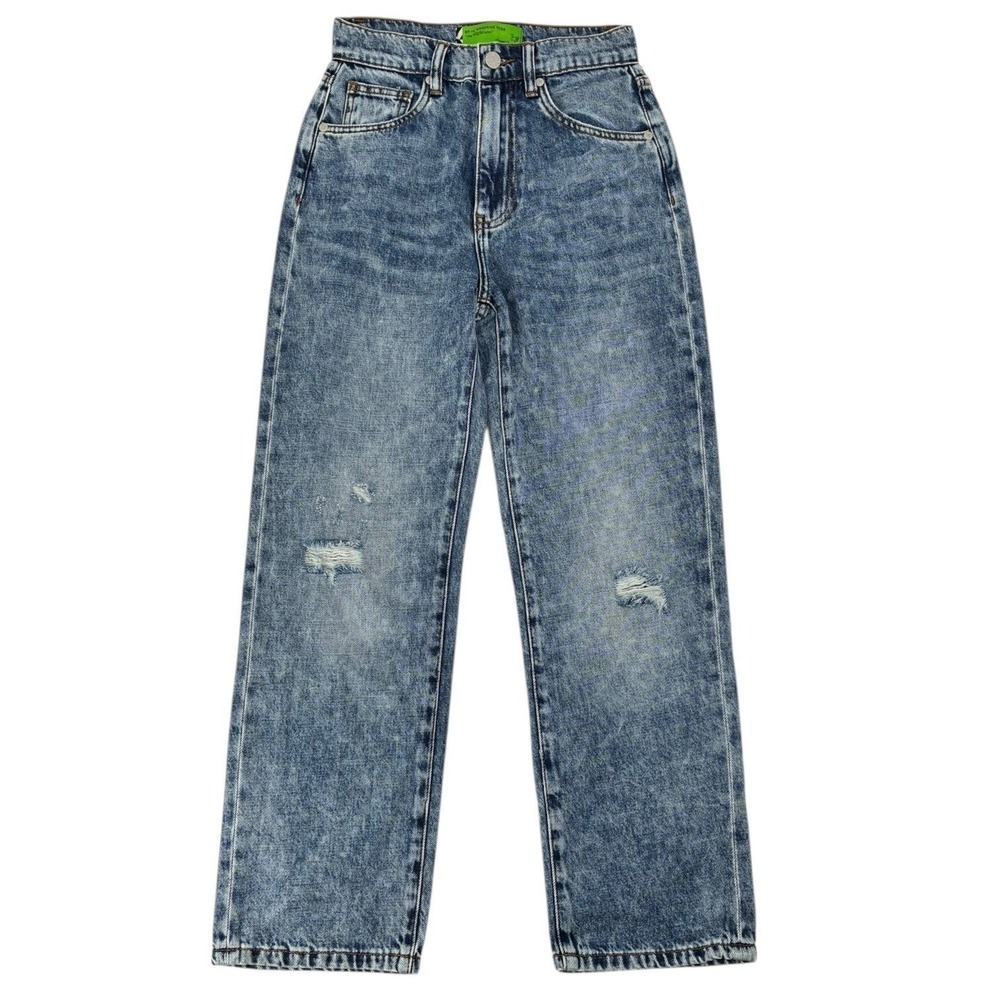 Sandrine Rose SR Indigo Straight Leg Jeans NWT 100% Cotton Size 26